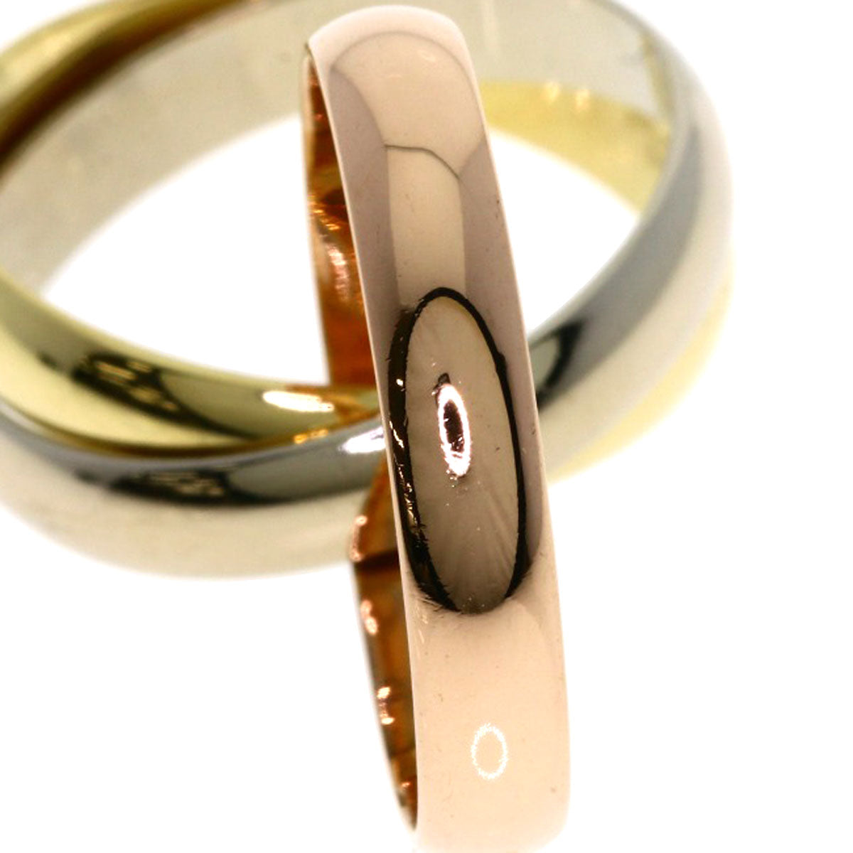 CARTIER Trinity #50 Ring K18 Yellow Gold K18 White GoldLadies [Used]