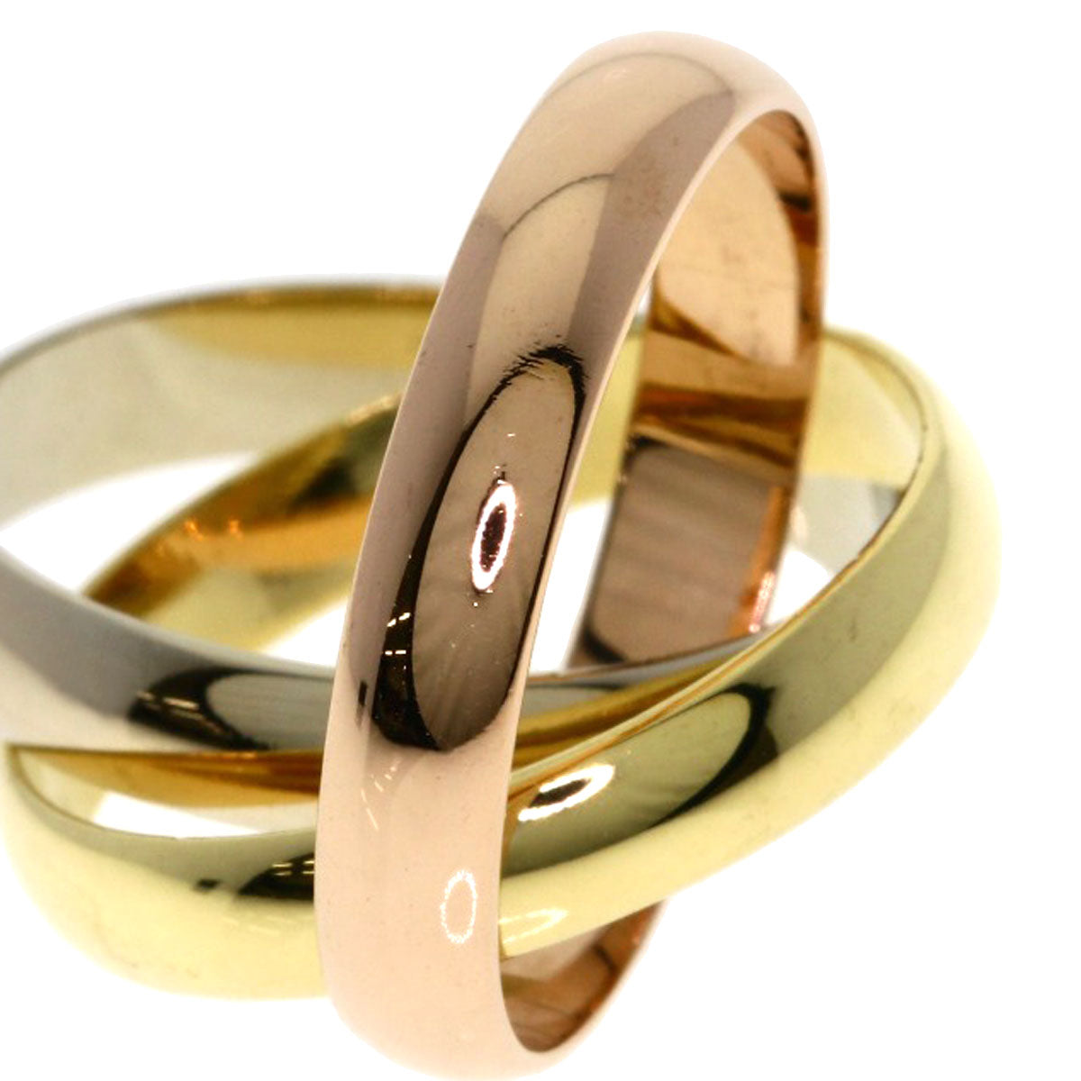 CARTIER Trinity #50 Ring K18 Yellow Gold K18 White GoldLadies [Used]