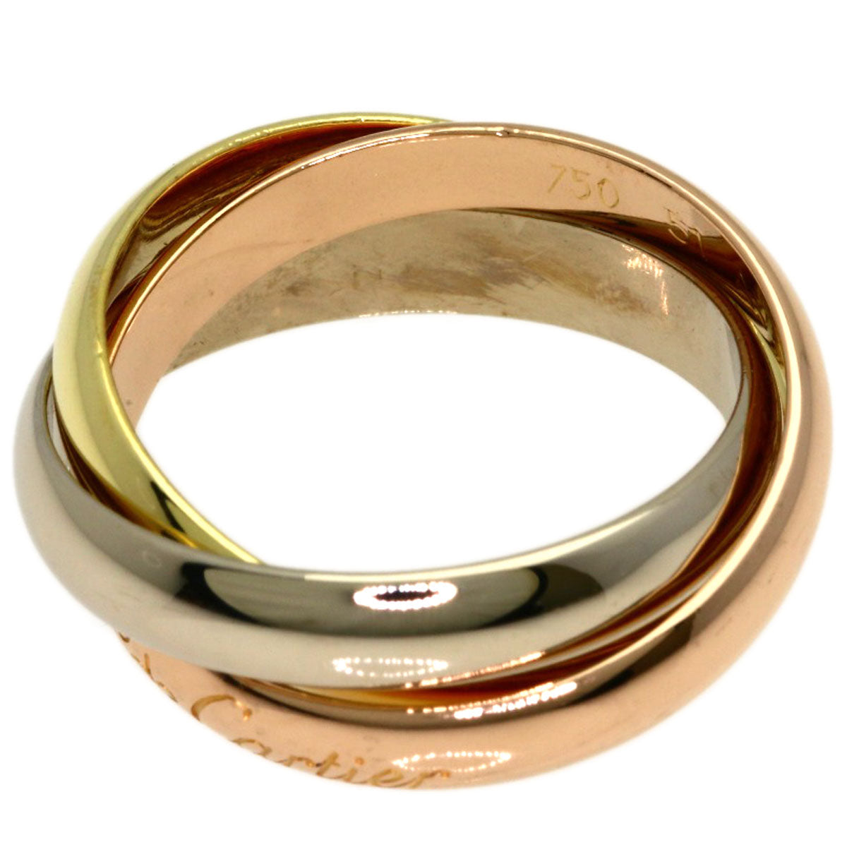 CARTIER Trinity #51 Ring K18 Yellow Gold K18 White GoldLadies [Used]