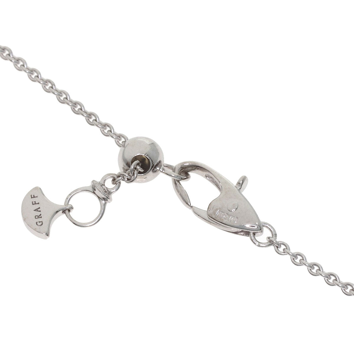GRAFF Kiss Diamond Necklace K18 White Gold Ladies [Used]