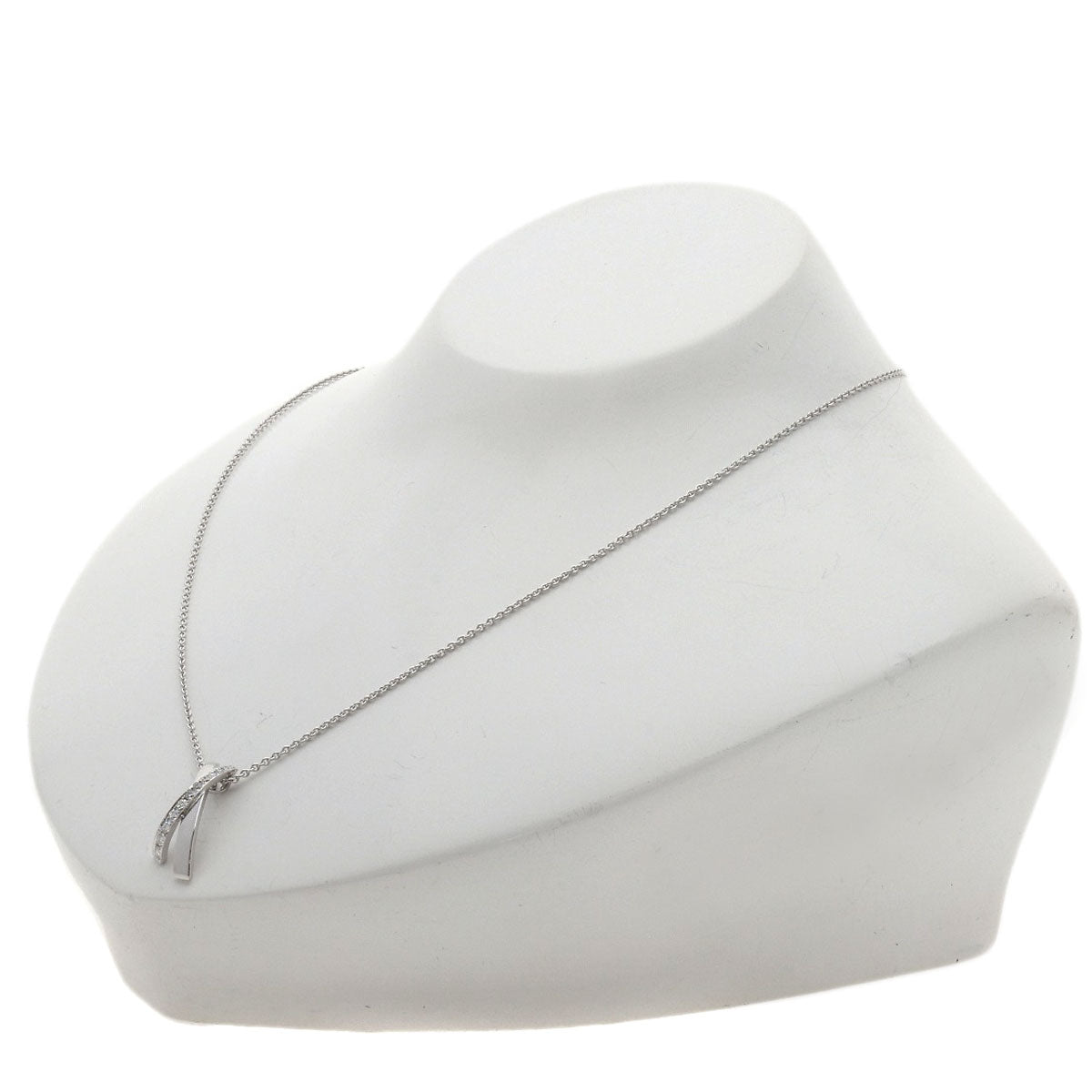 GRAFF Kiss Diamond Necklace K18 White Gold Ladies [Used]