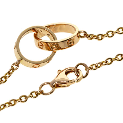 CARTIER mini love Necklace K18 Pink Gold Ladies [Used]