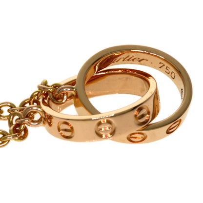 CARTIER mini love Necklace K18 Pink Gold Ladies [Used]