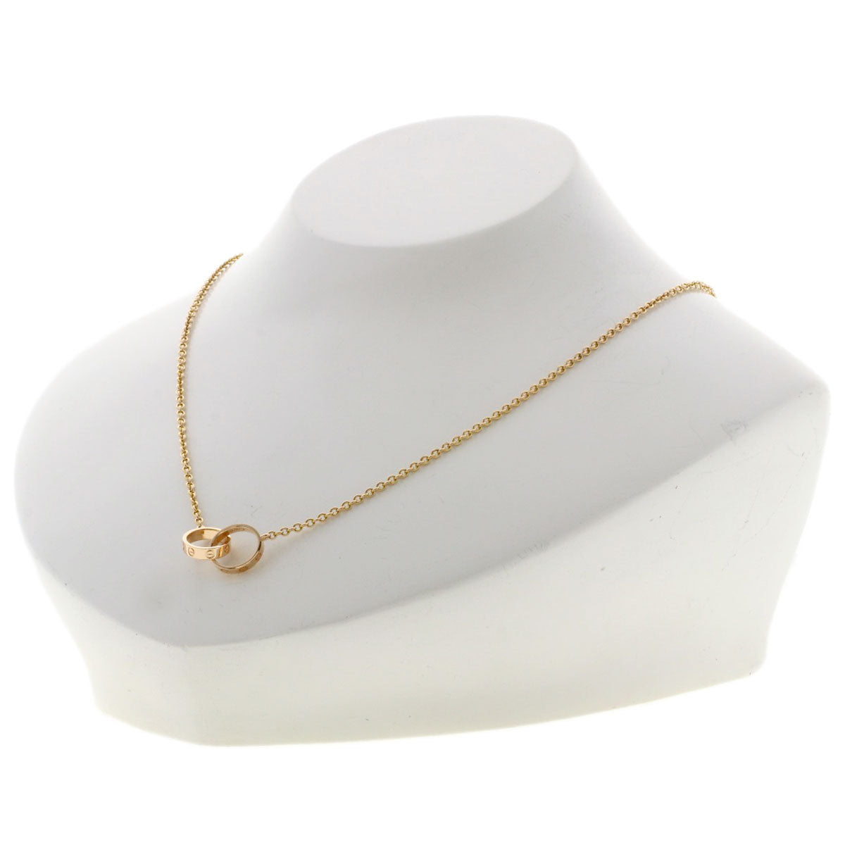 CARTIER mini love Necklace K18 Pink Gold Ladies [Used]