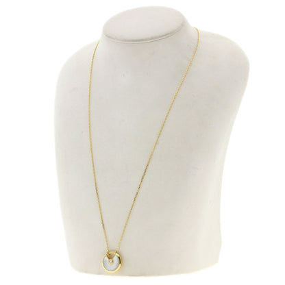 CARTIER Amulette de Cartier SM Shell Diamond Necklace K18 Yellow Gold Ladies [Used]