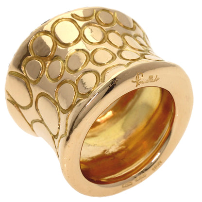 Pomellato Cocco Brown Diamond Ring K18 Pink Gold Ladies [Used]