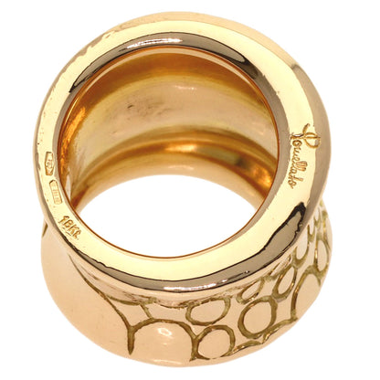 Pomellato Cocco Brown Diamond Ring K18 Pink Gold Ladies [Used]