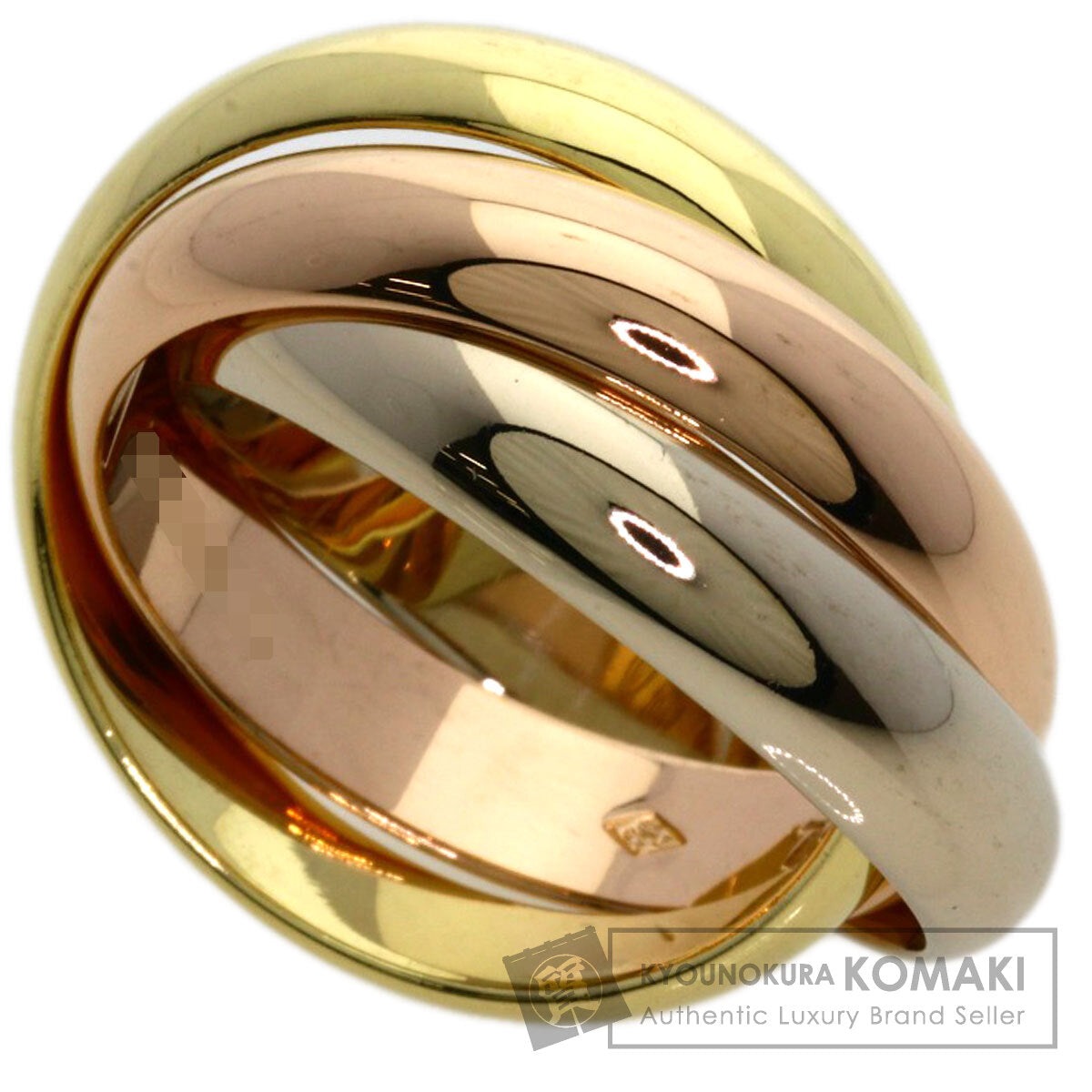 CARTIER Trinity LM #53 Ring K18 Yellow Gold K18 White GoldLadies [Used]