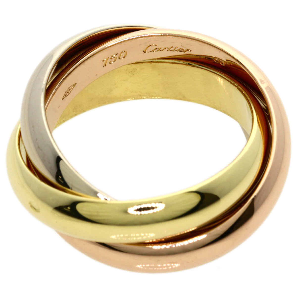 CARTIER Trinity LM #53 Ring K18 Yellow Gold K18 White GoldLadies [Used]
