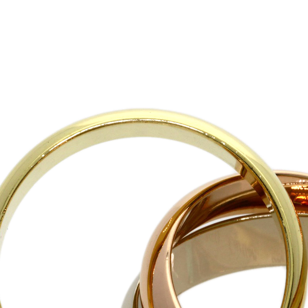 CARTIER Trinity LM #53 Ring K18 Yellow Gold K18 White GoldLadies [Used]