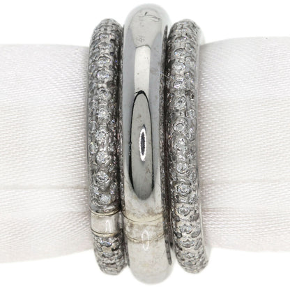 Pomellato Jocko Diamond Ring K18 White Gold Ladies [Used]