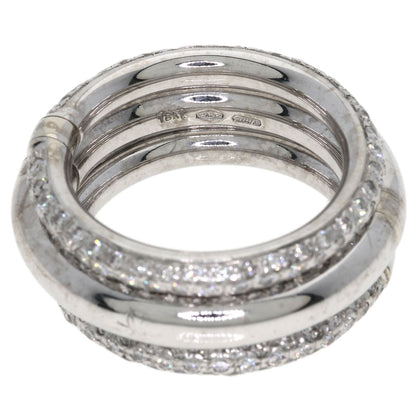 Pomellato Jocko Diamond Ring K18 White Gold Ladies [Used]