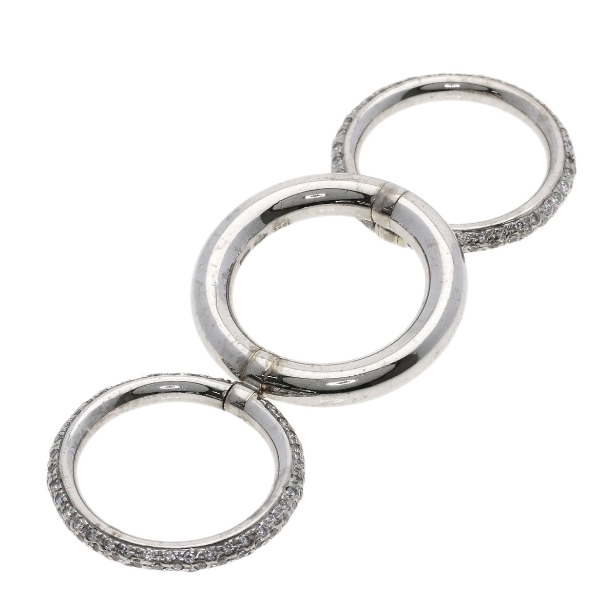 Pomellato Jocko Diamond Ring K18 White Gold Ladies [Used]