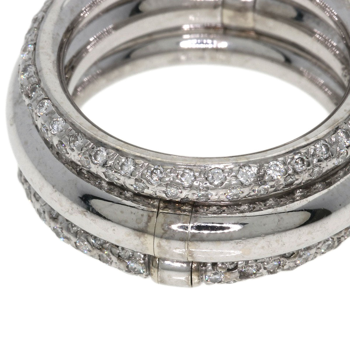 Pomellato Jocko Diamond Ring K18 White Gold Ladies [Used]
