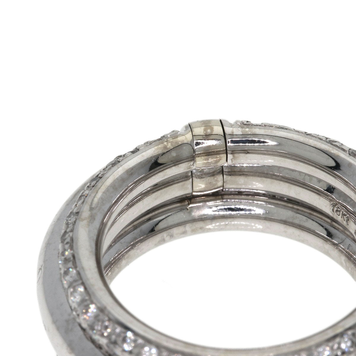Pomellato Jocko Diamond Ring K18 White Gold Ladies [Used]