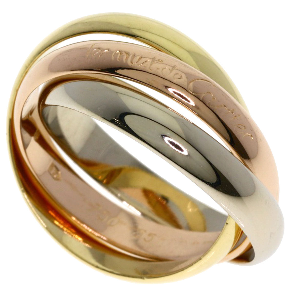 CARTIER Trinity #55 Ring K18 Yellow Gold K18 White GoldLadies [Used]
