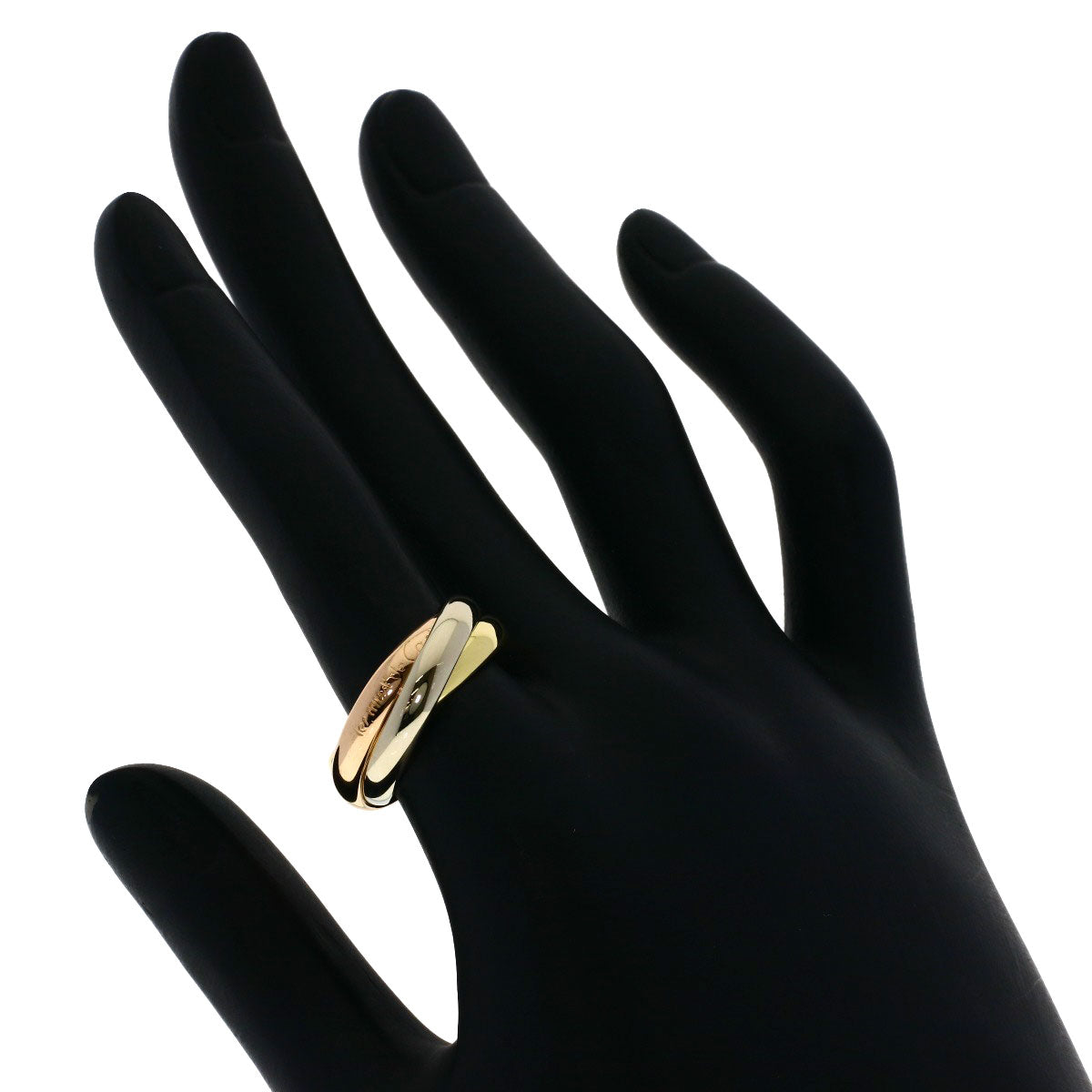 CARTIER Trinity #55 Ring K18 Yellow Gold K18 White GoldLadies [Used]