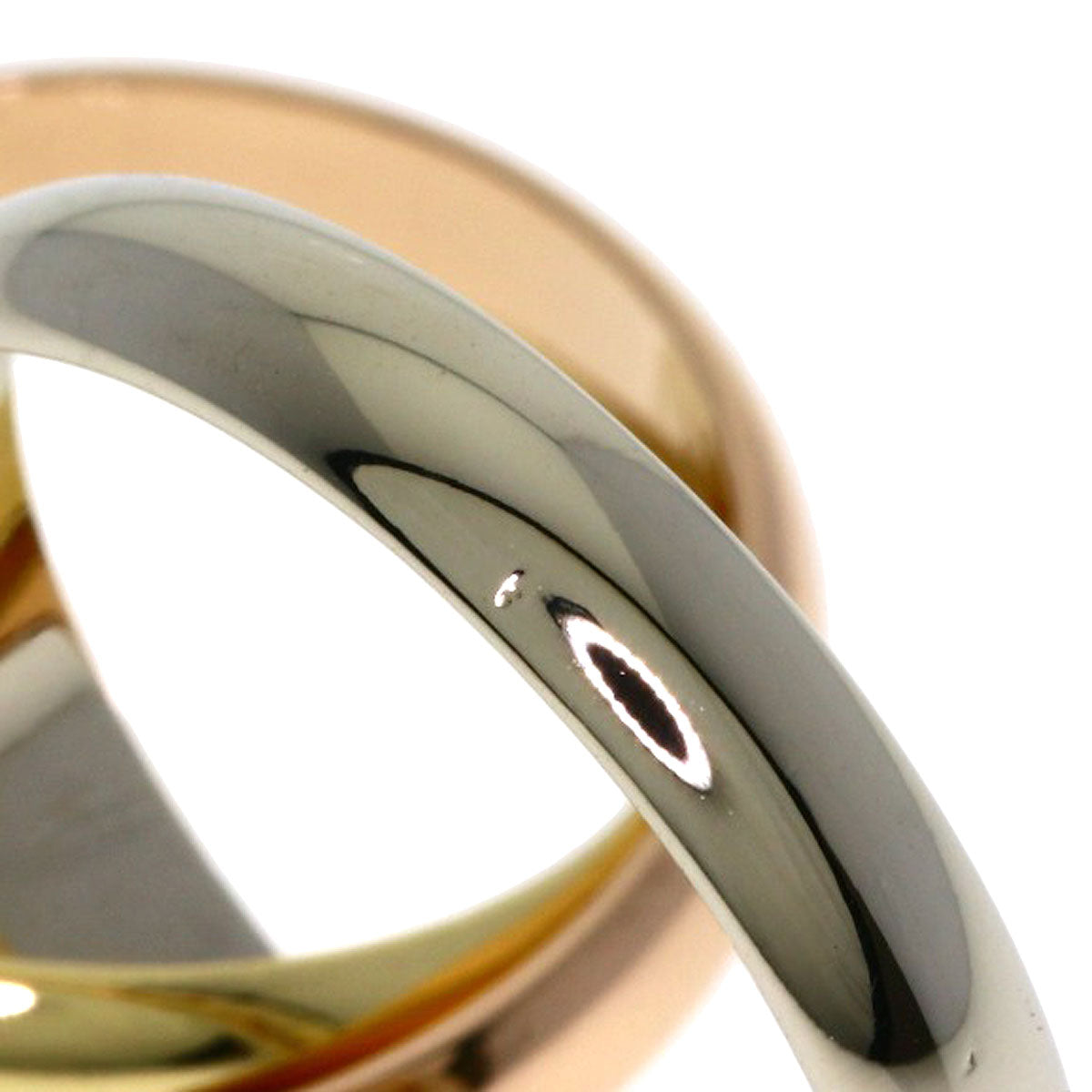 CARTIER Trinity #55 Ring K18 Yellow Gold K18 White GoldLadies [Used]