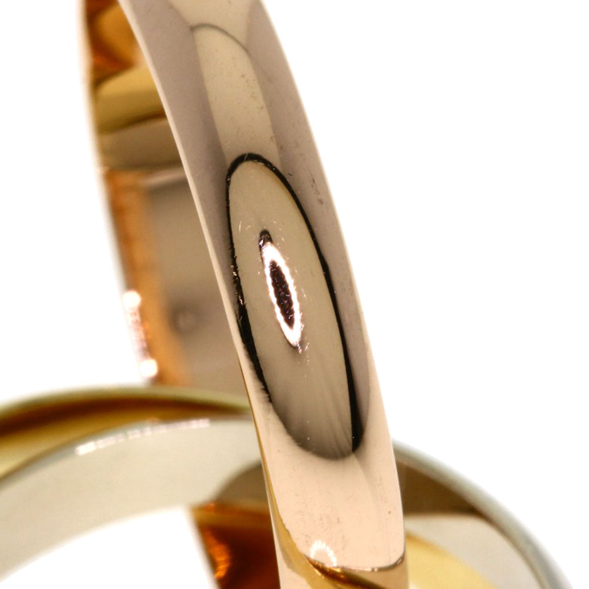 CARTIER Trinity #55 Ring K18 Yellow Gold K18 White GoldLadies [Used]