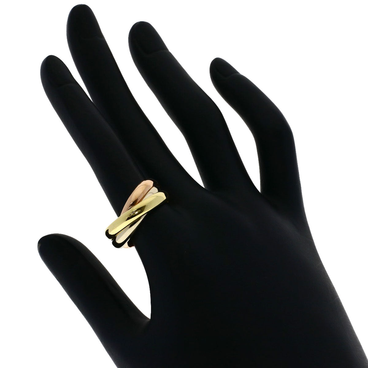 CARTIER Trinity Ring K18 Yellow Gold K18 White GoldLadies [Used]