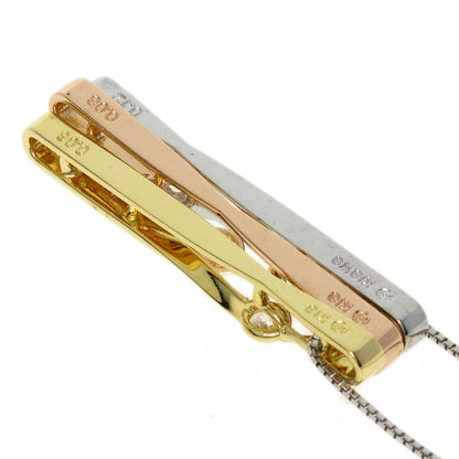 TASAKI Diamond 3 colors Necklace K18 Yellow Gold 18K Pink GoldLadies [Used]