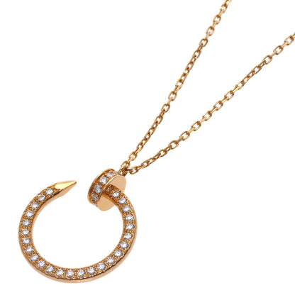 CARTIER Juste uncle Diamond Necklace K18 Pink Gold Ladies [Used]