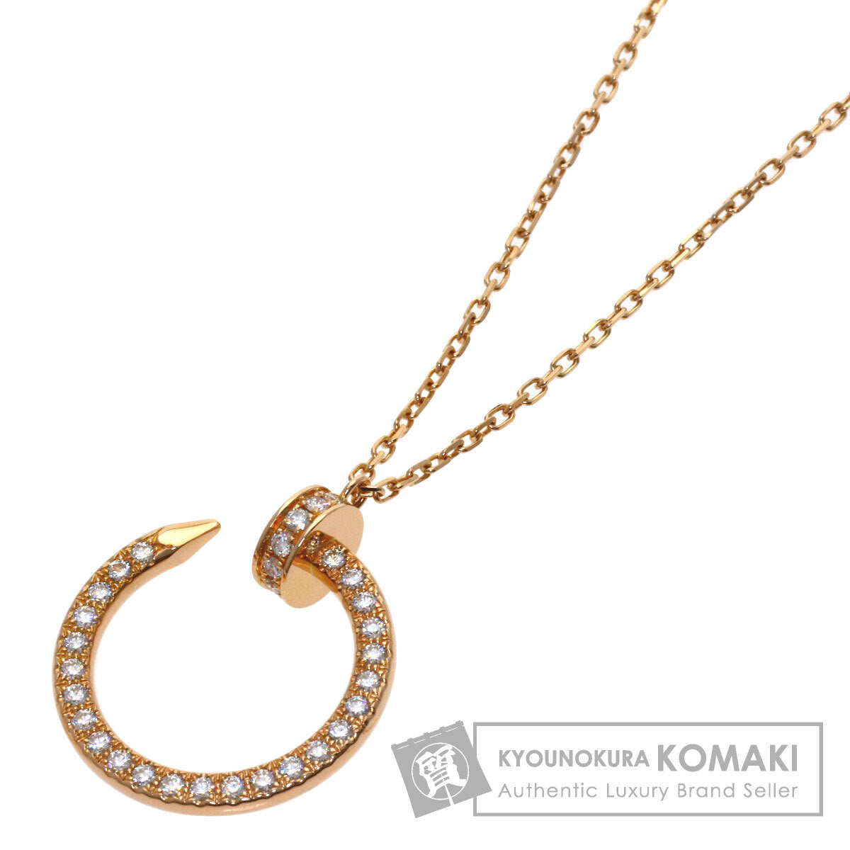 CARTIER Juste uncle Diamond Necklace K18 Pink Gold Ladies [Used]