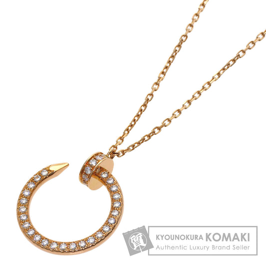 CARTIER Juste uncle Diamond Necklace K18 Pink Gold Ladies [Used]