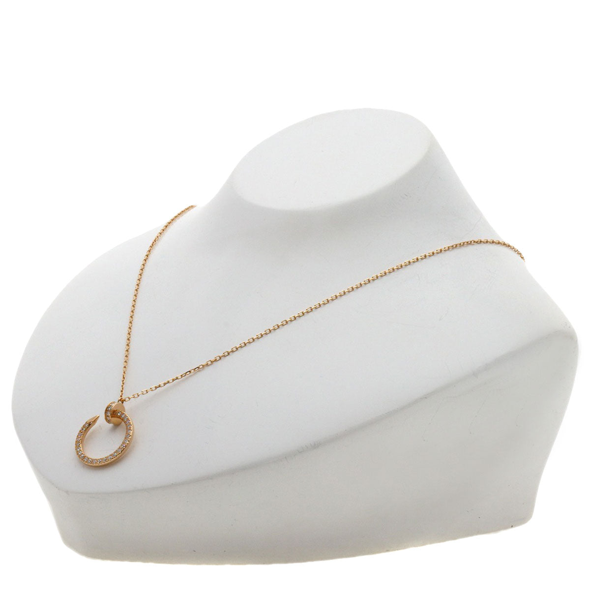 CARTIER Juste uncle Diamond Necklace K18 Pink Gold Ladies [Used]