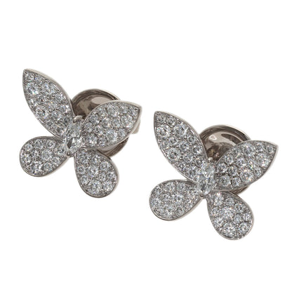 GRAFF Butterfly Small Diamond earring K18 White Gold Ladies [Used]