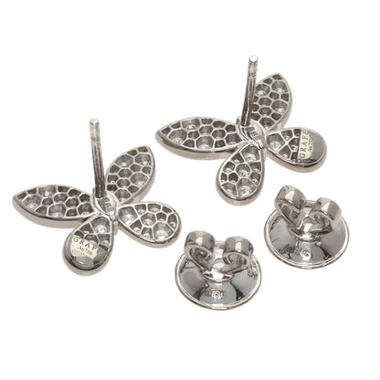GRAFF Butterfly Small Diamond earring K18 White Gold Ladies [Used]
