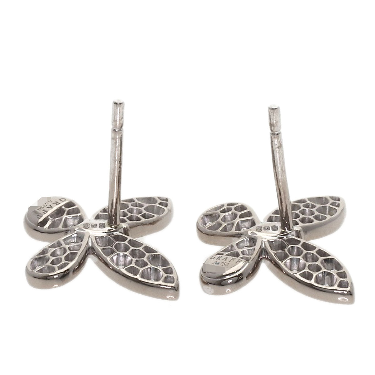 GRAFF Butterfly Small Diamond earring K18 White Gold Ladies [Used]