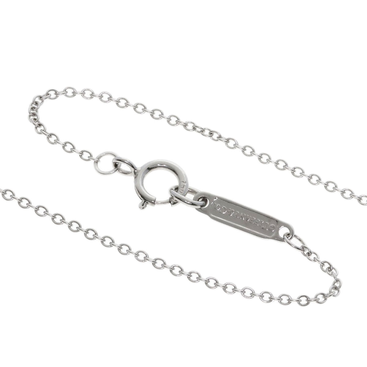TIFFANY&Co. Open Atlas Medallion Diamond Necklace K18 White Gold Ladies [Used]