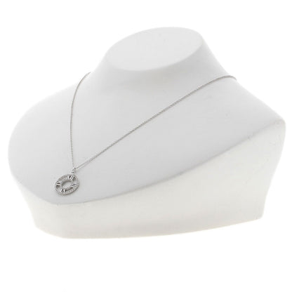 TIFFANY&Co. Open Atlas Medallion Diamond Necklace K18 White Gold Ladies [Used]
