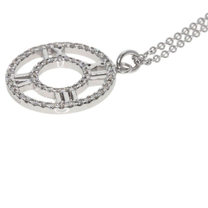 TIFFANY&Co. Open Atlas Medallion Diamond Necklace K18 White Gold Ladies [Used]