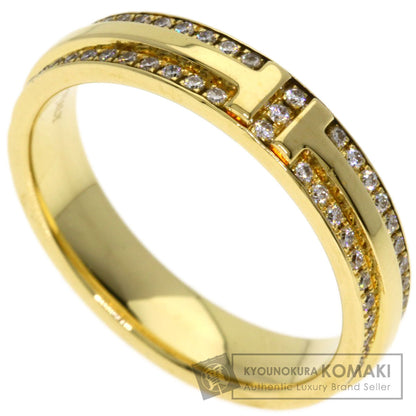 TIFFANY&Co. T TWO Diamond Ring K18 Yellow Gold Ladies [Used]
