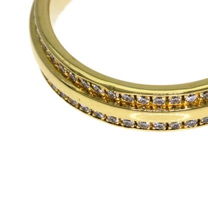 TIFFANY&Co. T TWO Diamond Ring K18 Yellow Gold Ladies [Used]