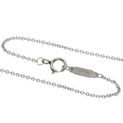 TIFFANY&Co. Sentimental Heart Diamond Pink Sapphire Necklace Platinum PT950 Ladies [Used]