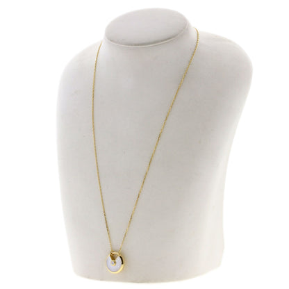 CARTIER Amulette de Cartier SM Shell Diamond Necklace K18 Yellow Gold Ladies [Used]
