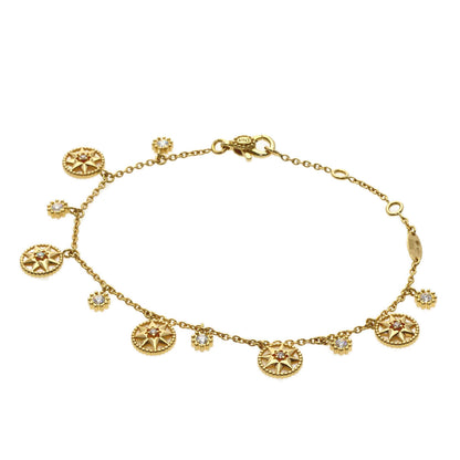 Dior Rose Devan Diamond Bracelet K18 Yellow Gold Ladies [Used]