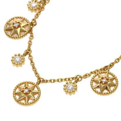 Dior Rose Devan Diamond Bracelet K18 Yellow Gold Ladies [Used]