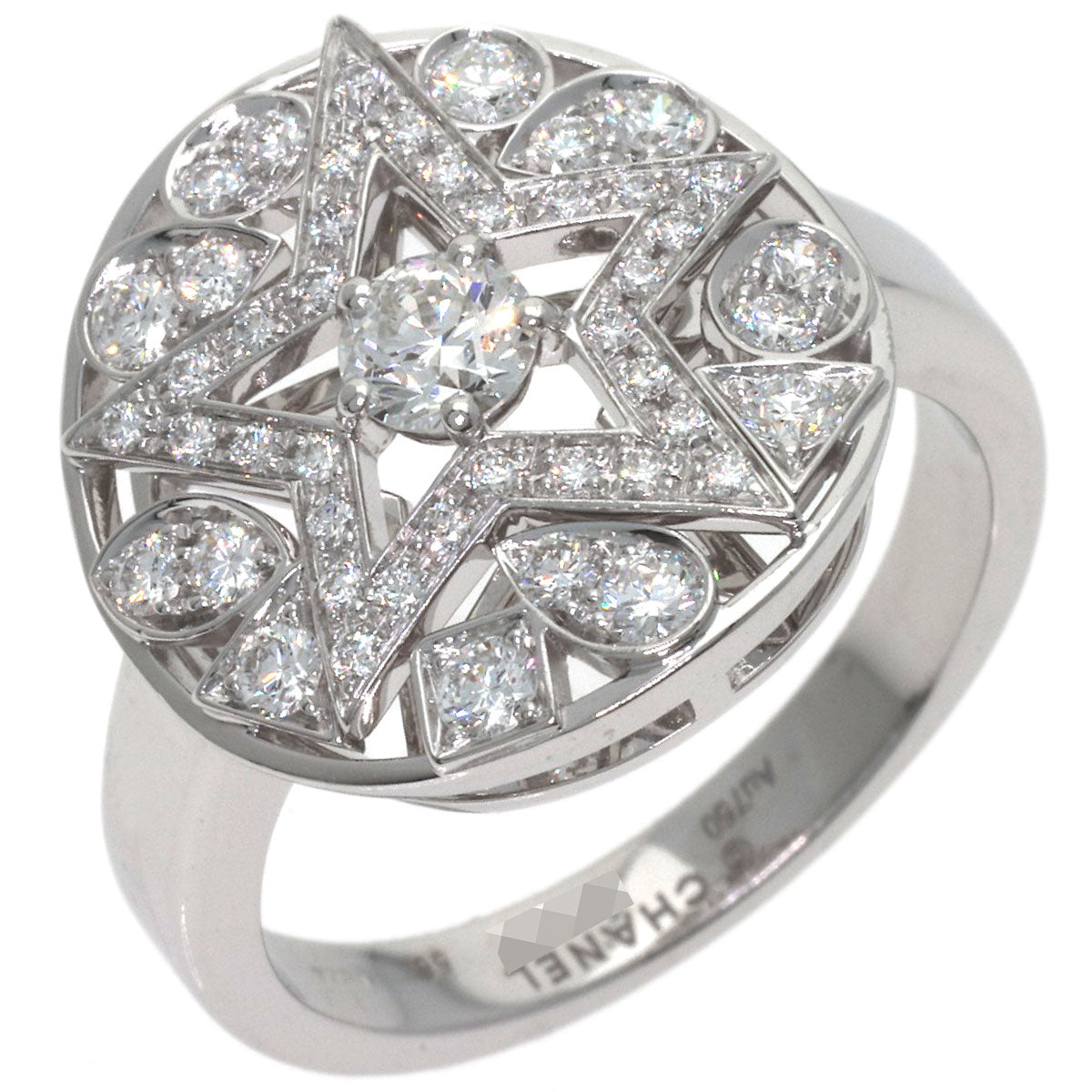 CHANEL Comet Diamond #56 Ring K18 White Gold Ladies [Used]