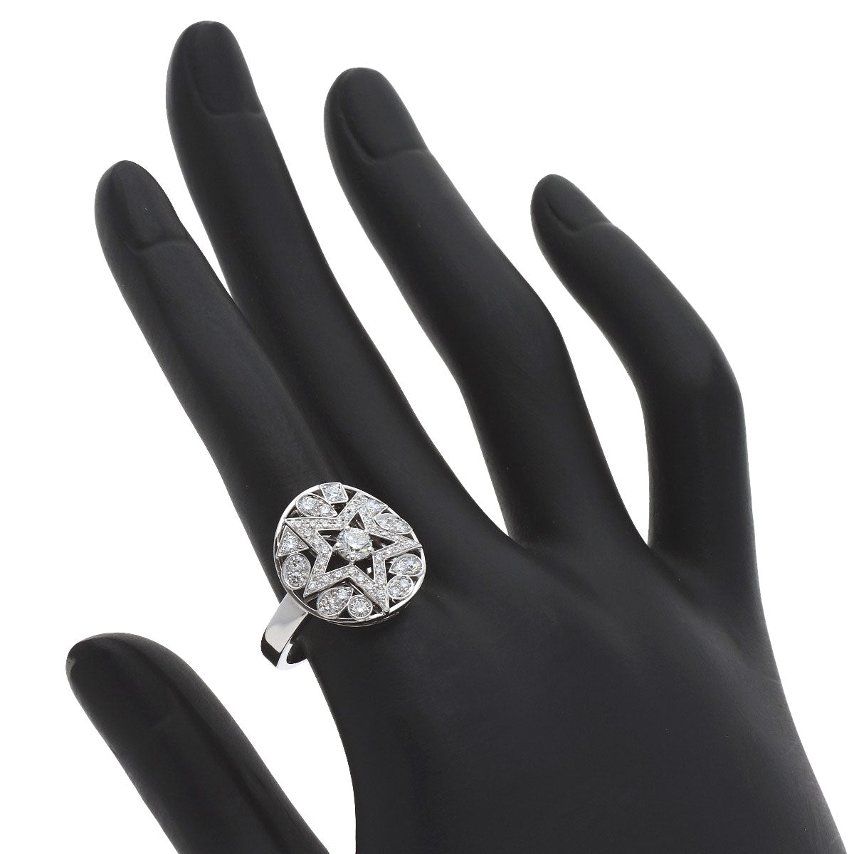 CHANEL Comet Diamond #56 Ring K18 White Gold Ladies [Used]