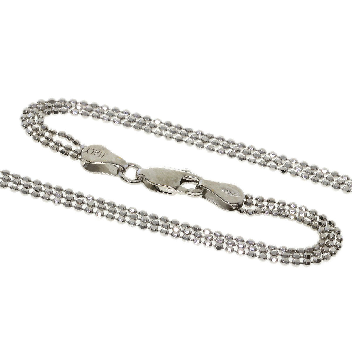 Jeunet Sapphire Diamond Necklace K18 White Gold Ladies [Used]