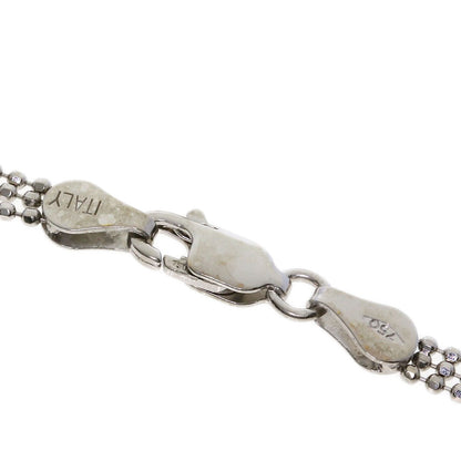Jeunet Sapphire Diamond Necklace K18 White Gold Ladies [Used]