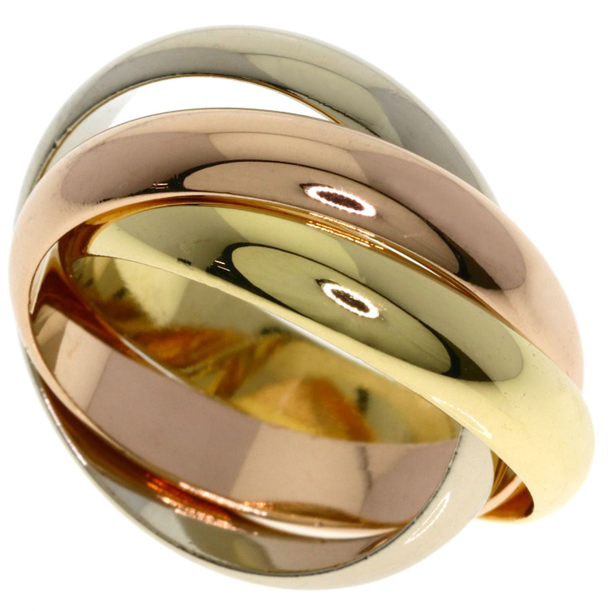 CARTIER Trinity #52 Ring K18 Yellow Gold K18 White GoldLadies [Used]