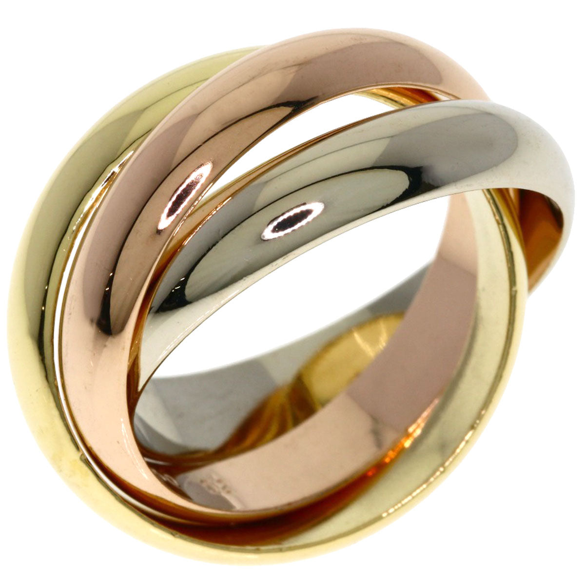 CARTIER Trinity #52 Ring K18 Yellow Gold K18 White GoldLadies [Used]