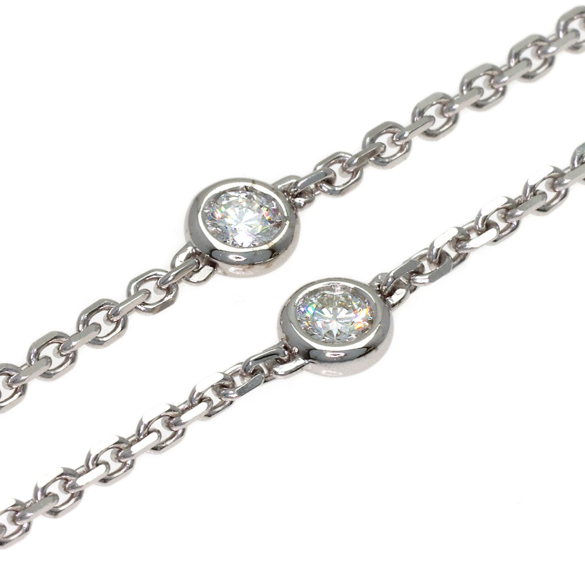 BVLGARI Diva Dream Aquamarine Diamond Necklace K18 White Gold Ladies [Used]
