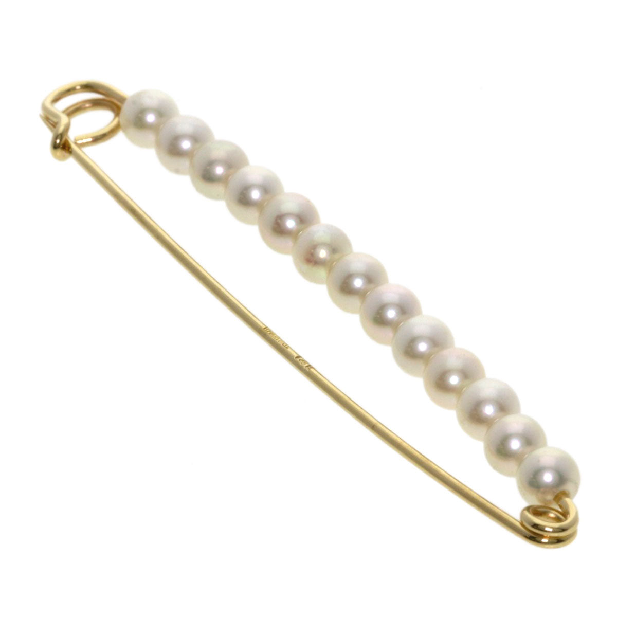 TIFFANY&Co. Pearl Pearl Brooch K14 Yellow Gold Ladies [Used]