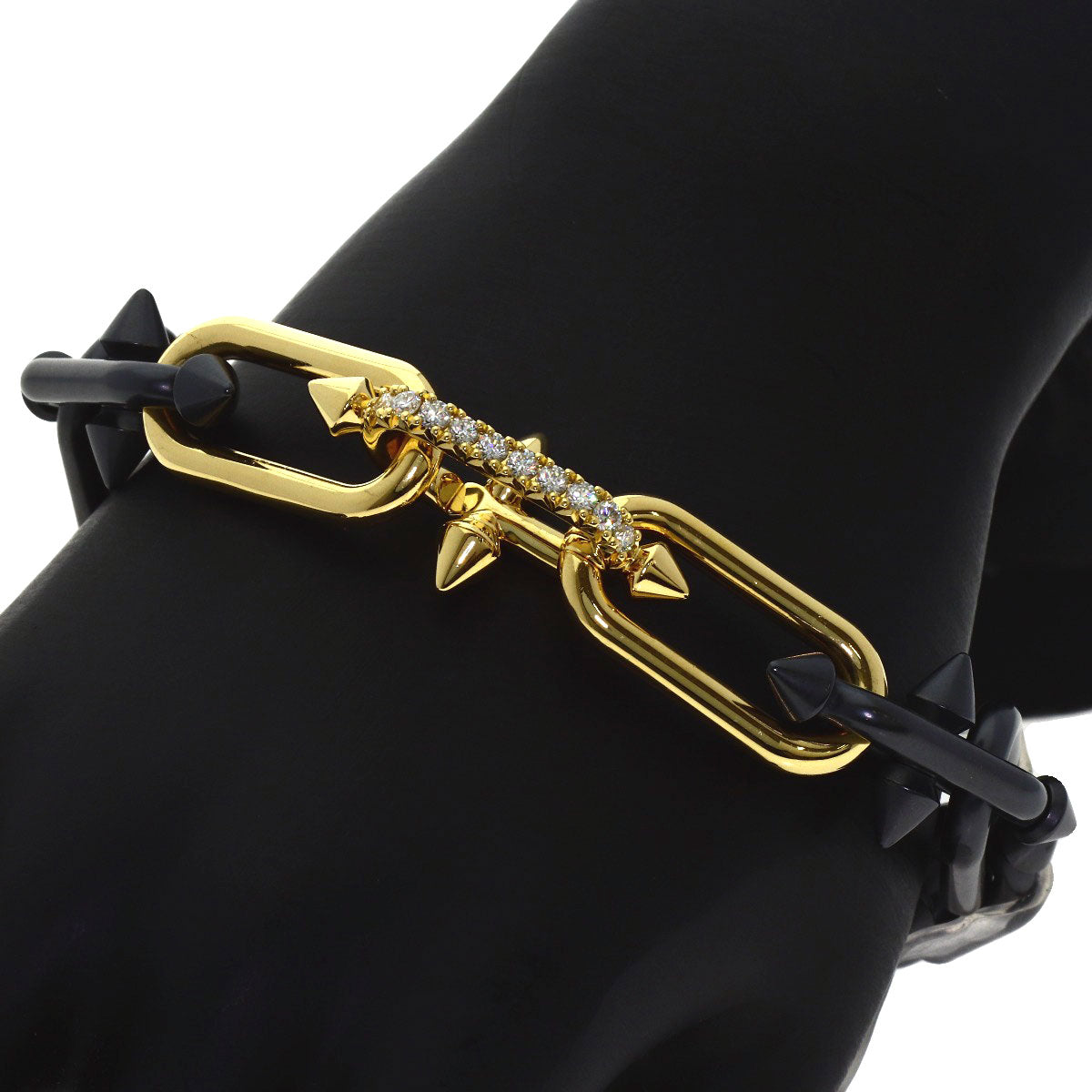 TIFFANY&Co. TIFFANY&Co. Titan by Pharrell Williams Extra Large Bracelet K18 Yellow Gold TitaniumLadies [Used]